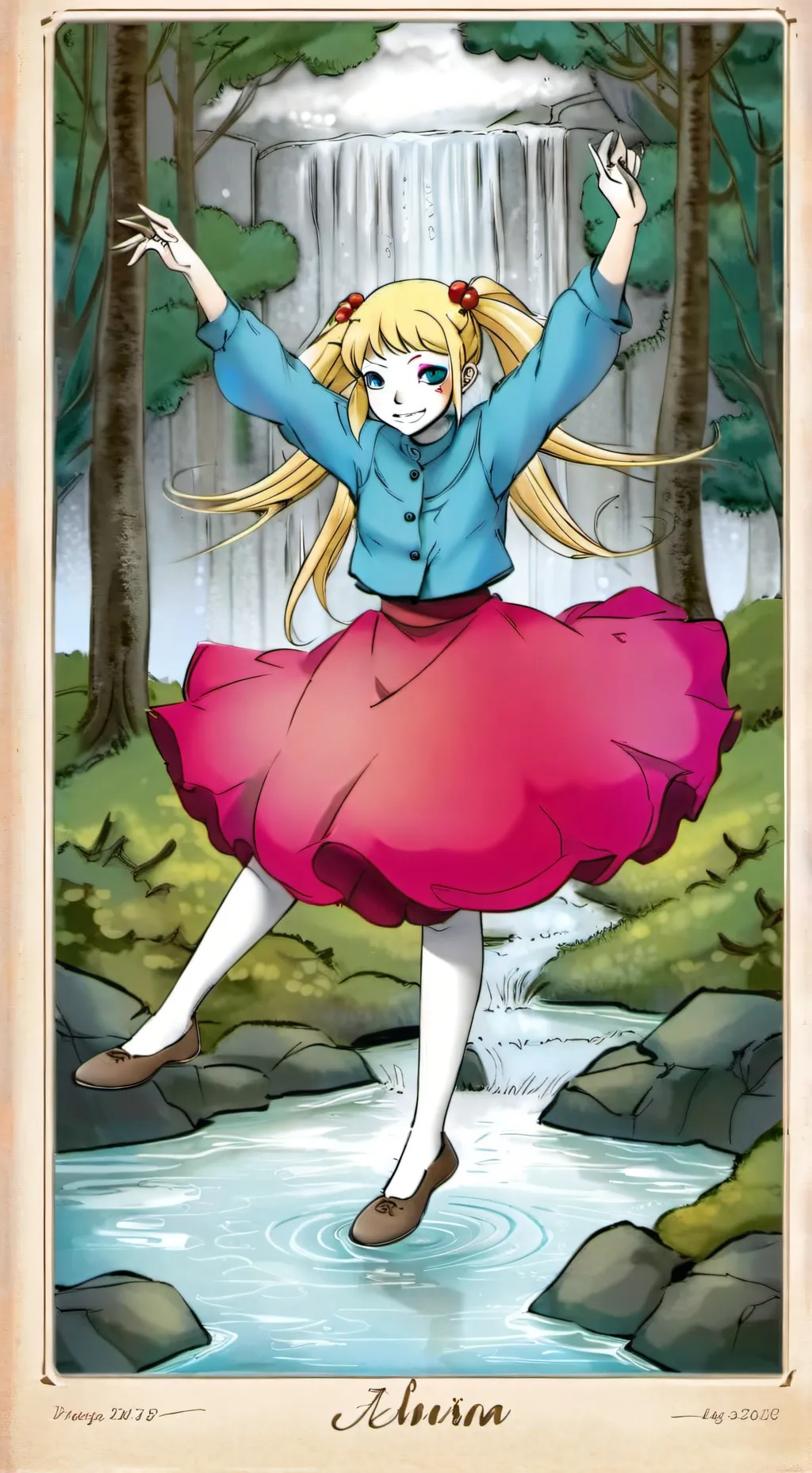 ai character: Aurora background