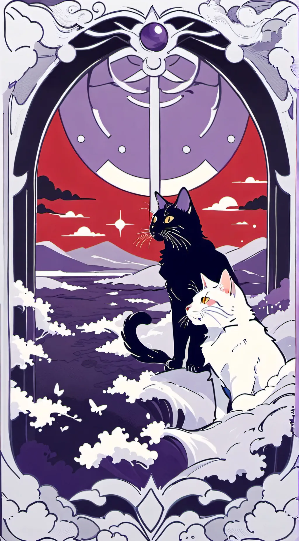 ai character: ❤️bobby x catnap💜 background