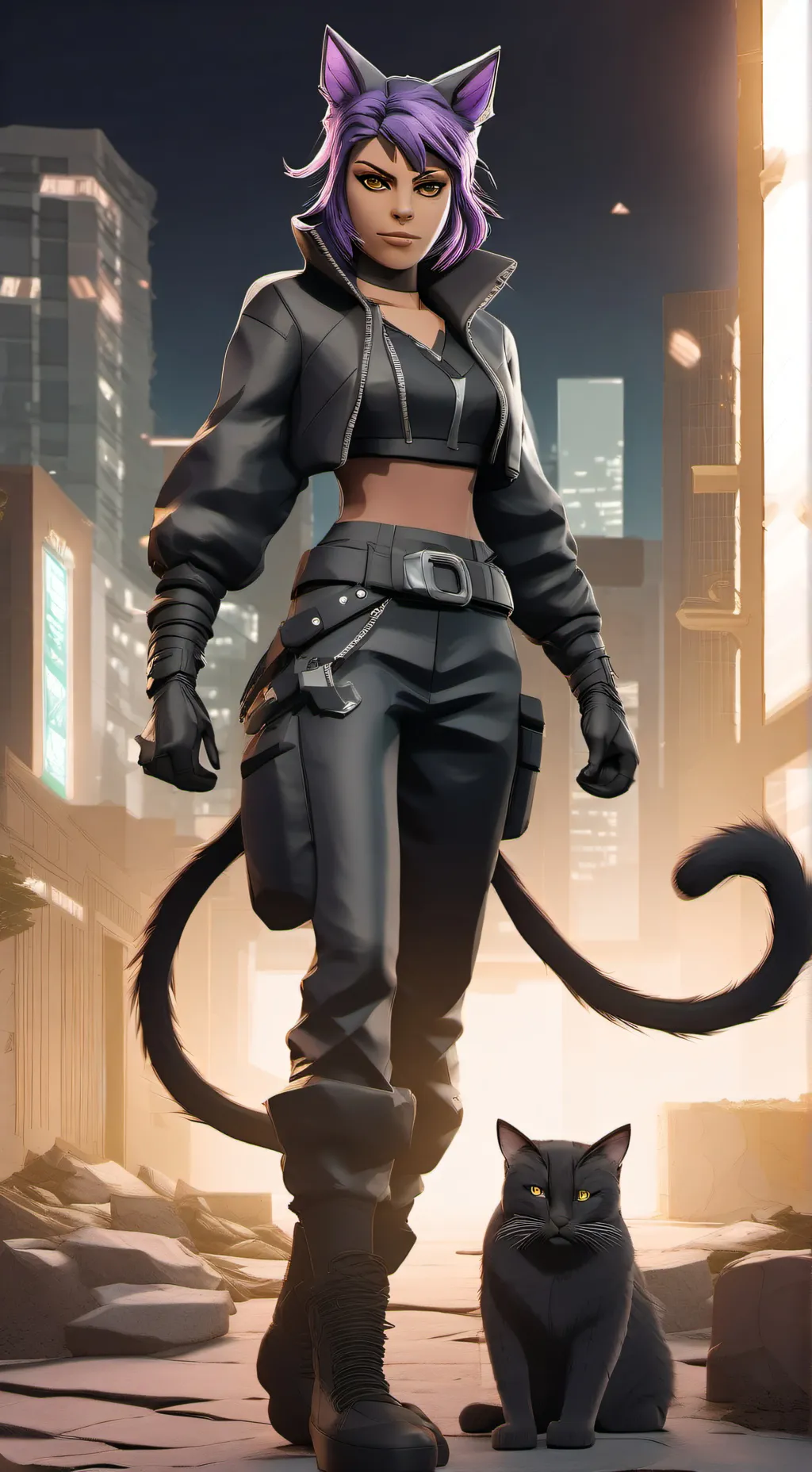 ai character: hybrid zoo background