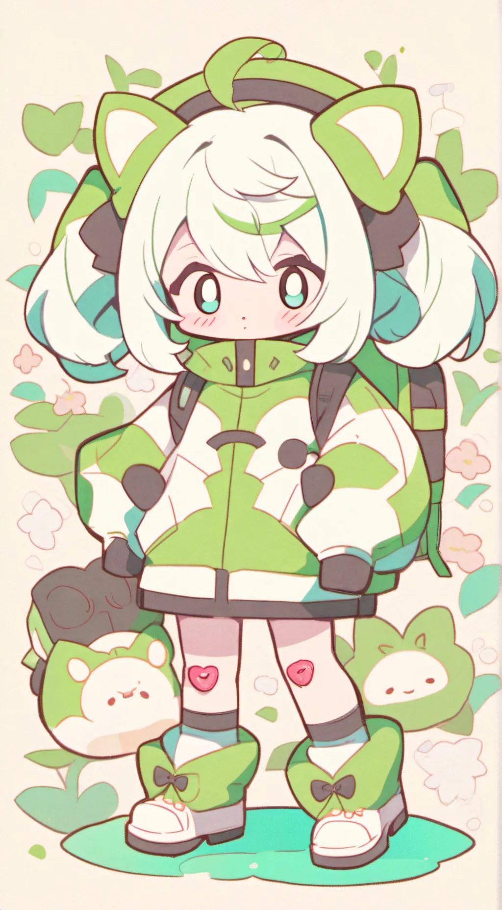 ai character: skid x pump background