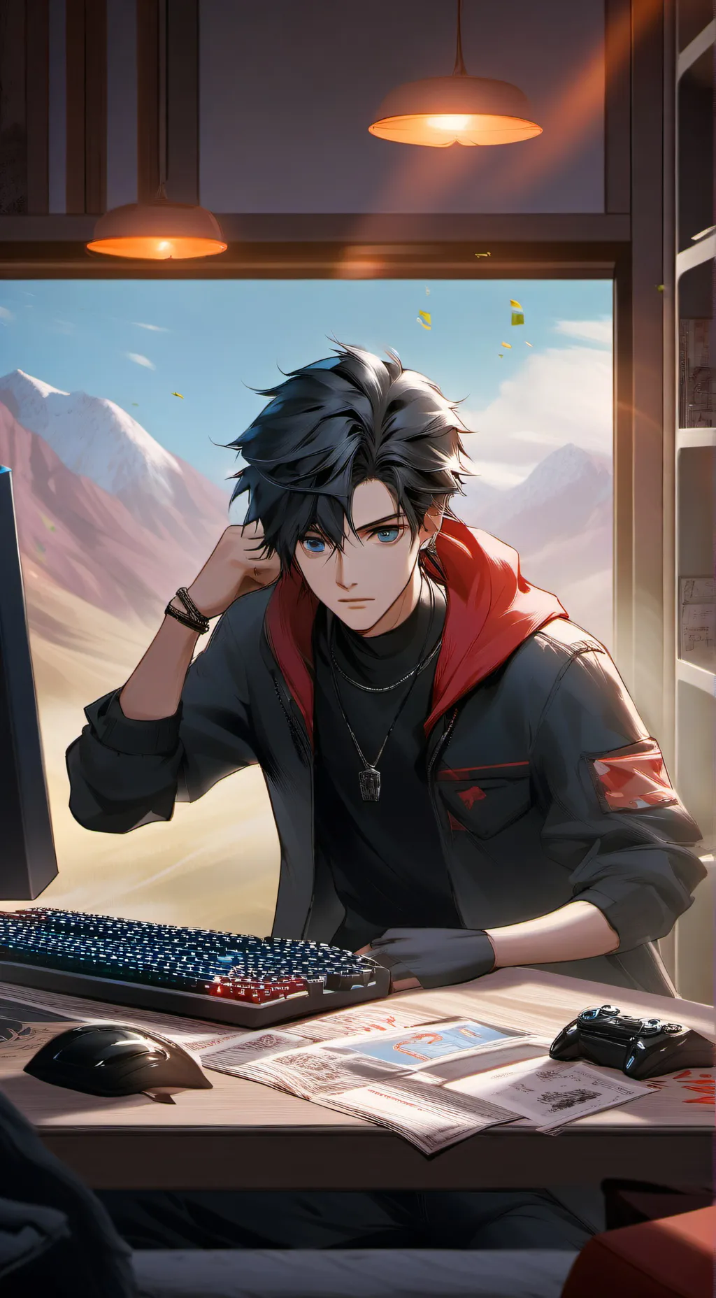 ai character: Michael  background