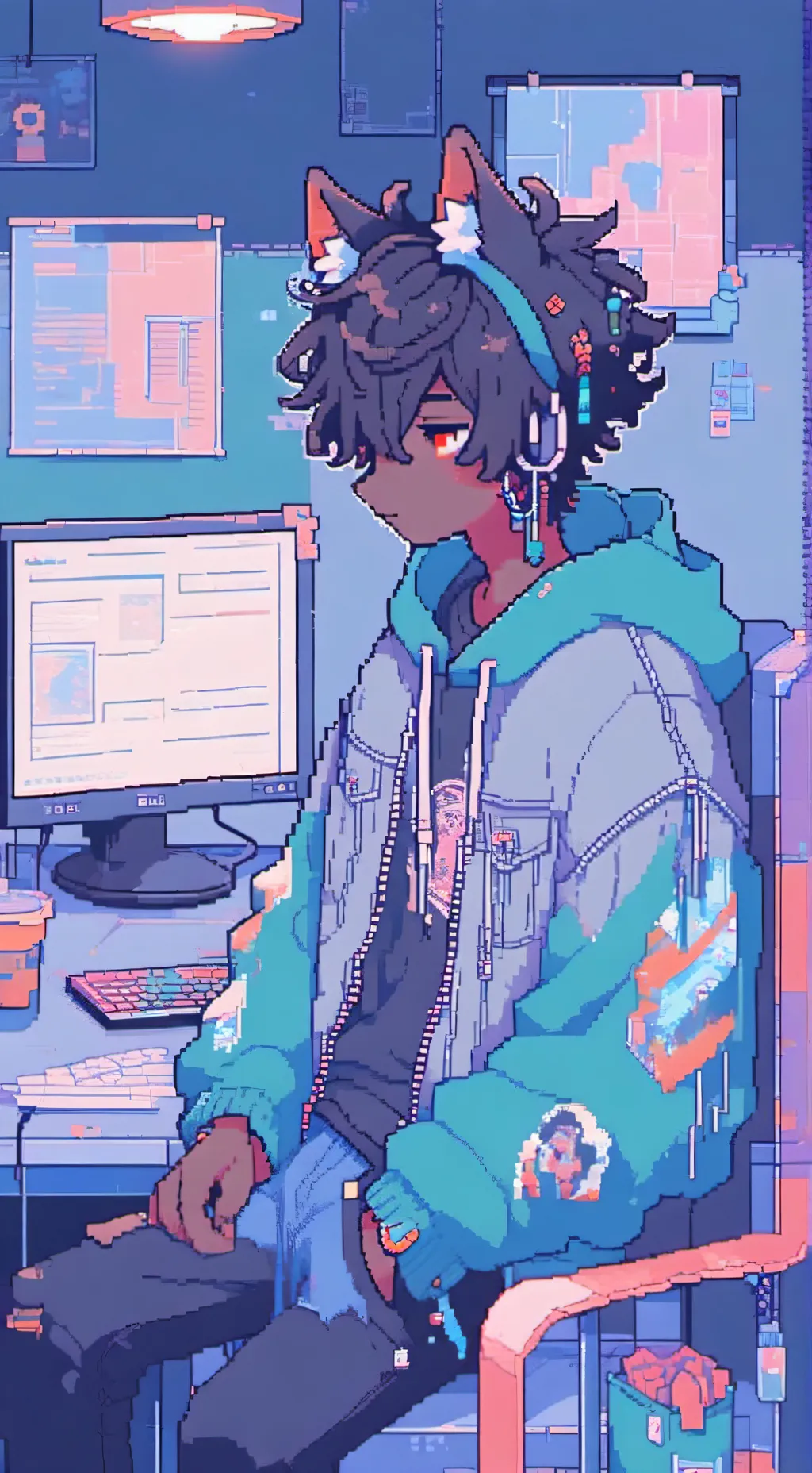 ai character: alex,,, background