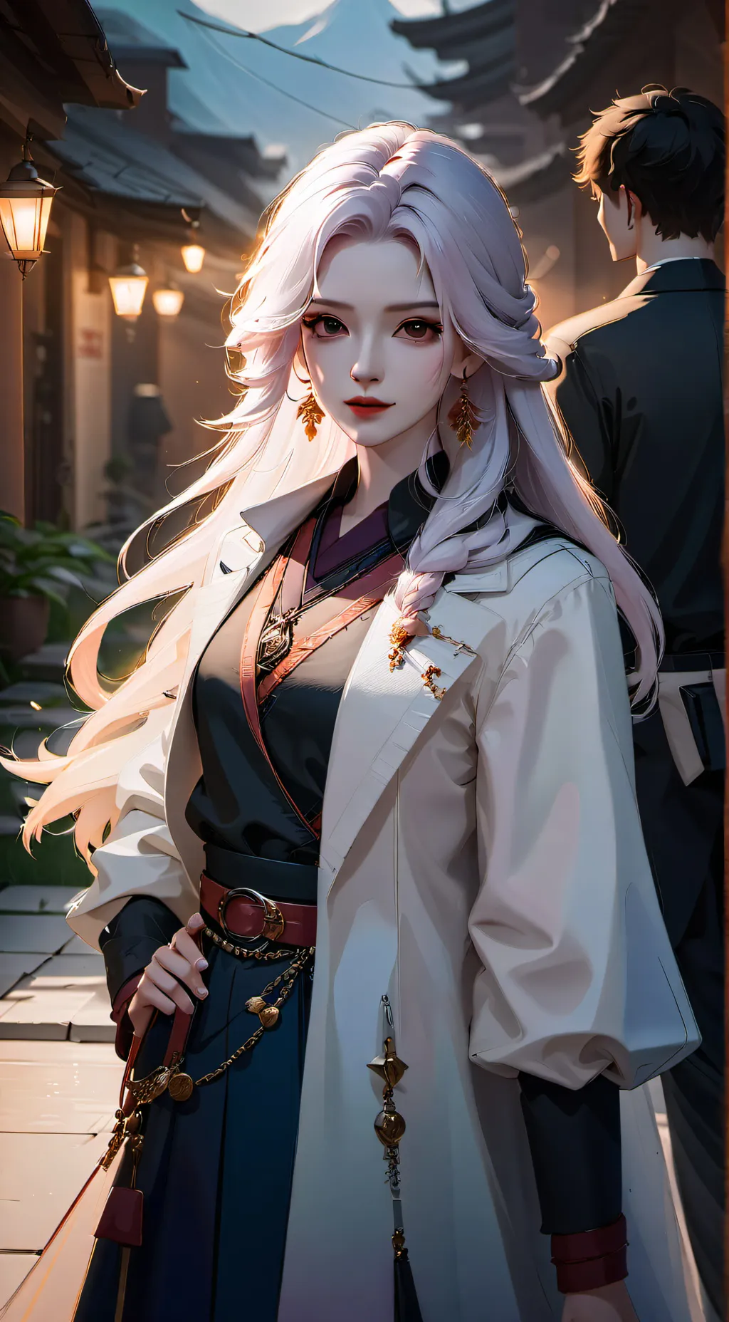 ai character: Pinki x Oran￼ background