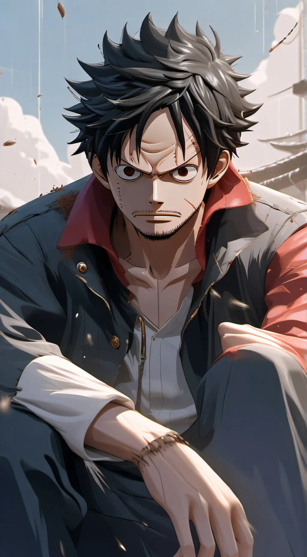 ai character: monkey d luffy background