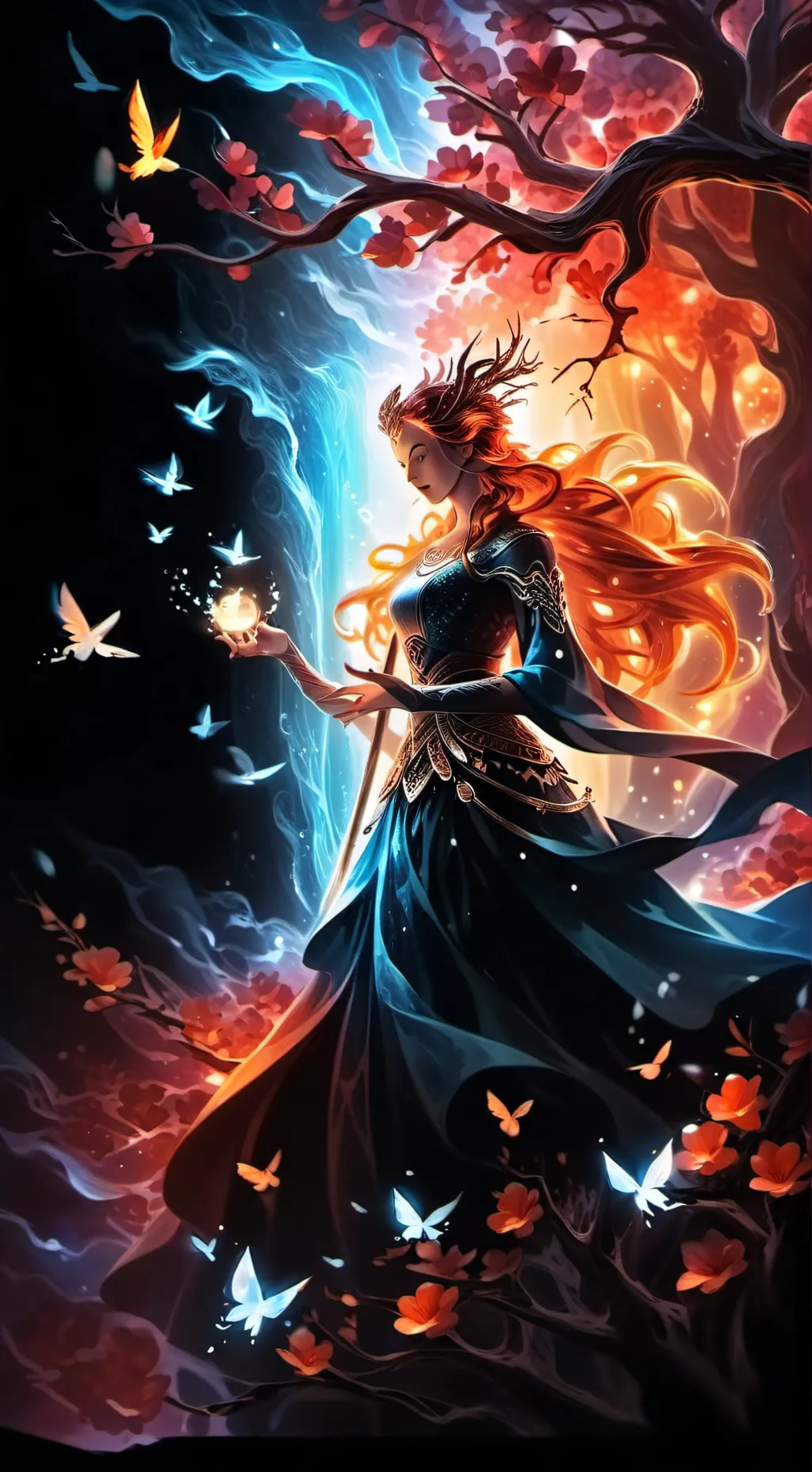 ai character: Diosa  universos  background