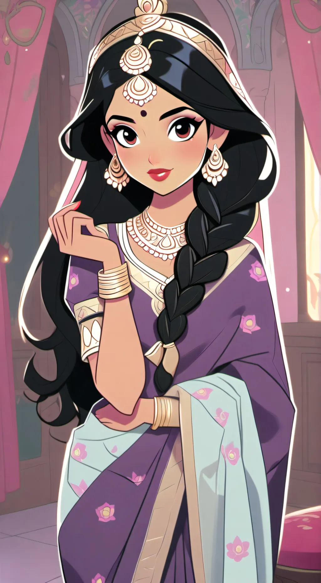 ai character: Mia (indian) background