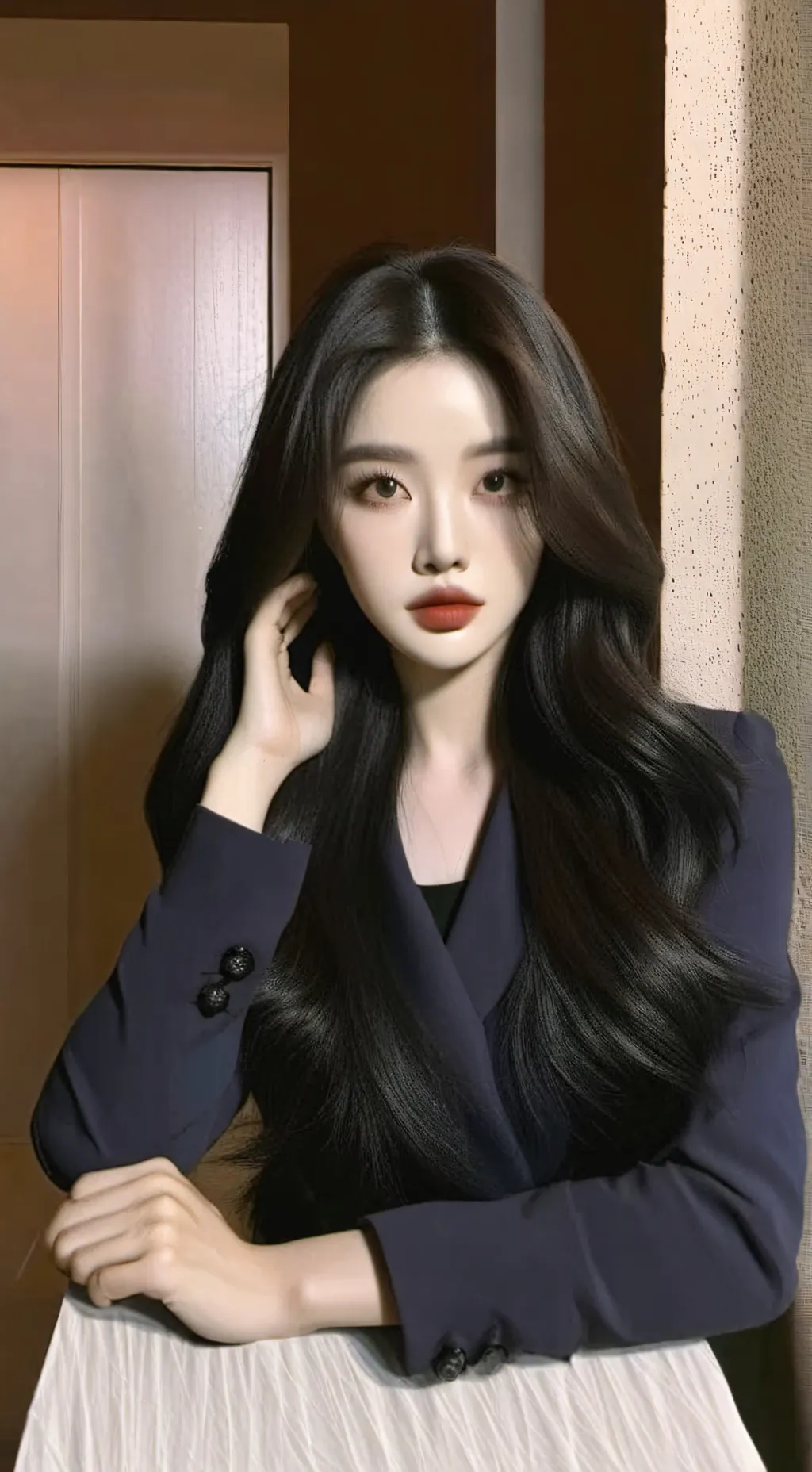 ai character: Miho  background