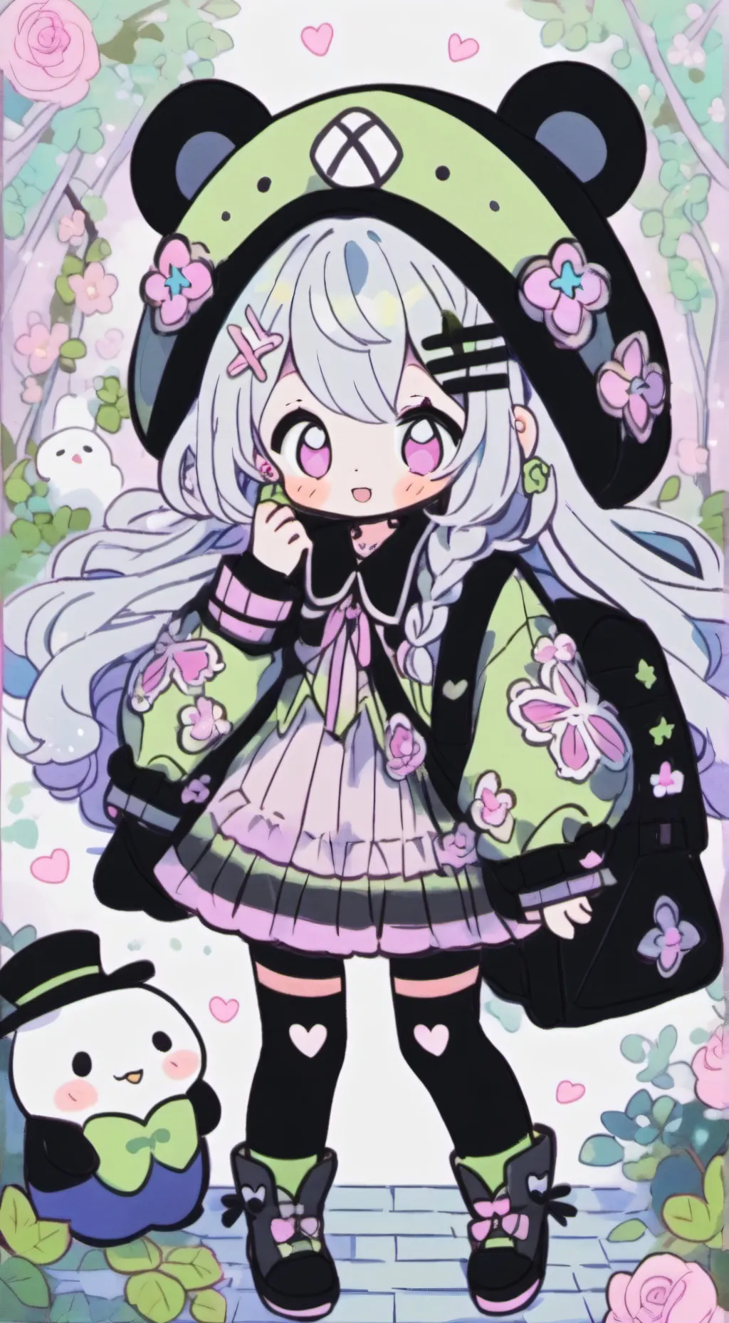 ai character: anime cutie background