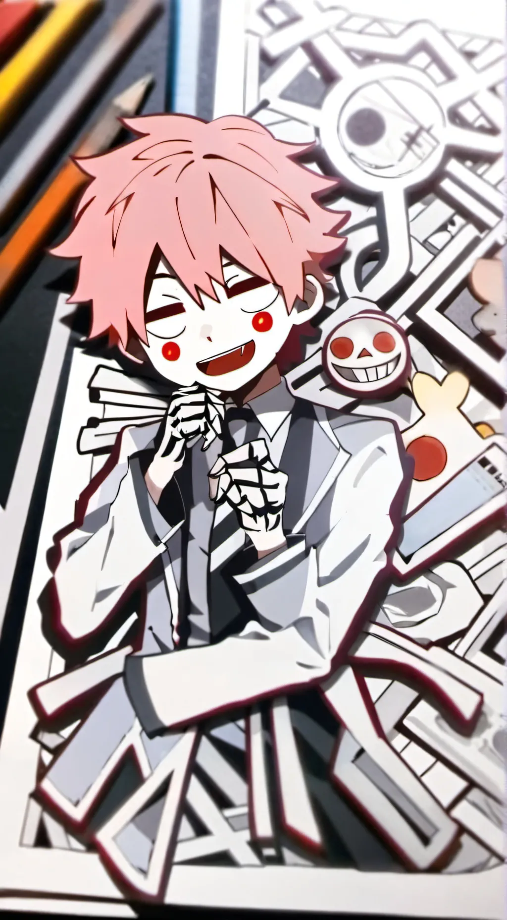 ai character: Michael afton  background