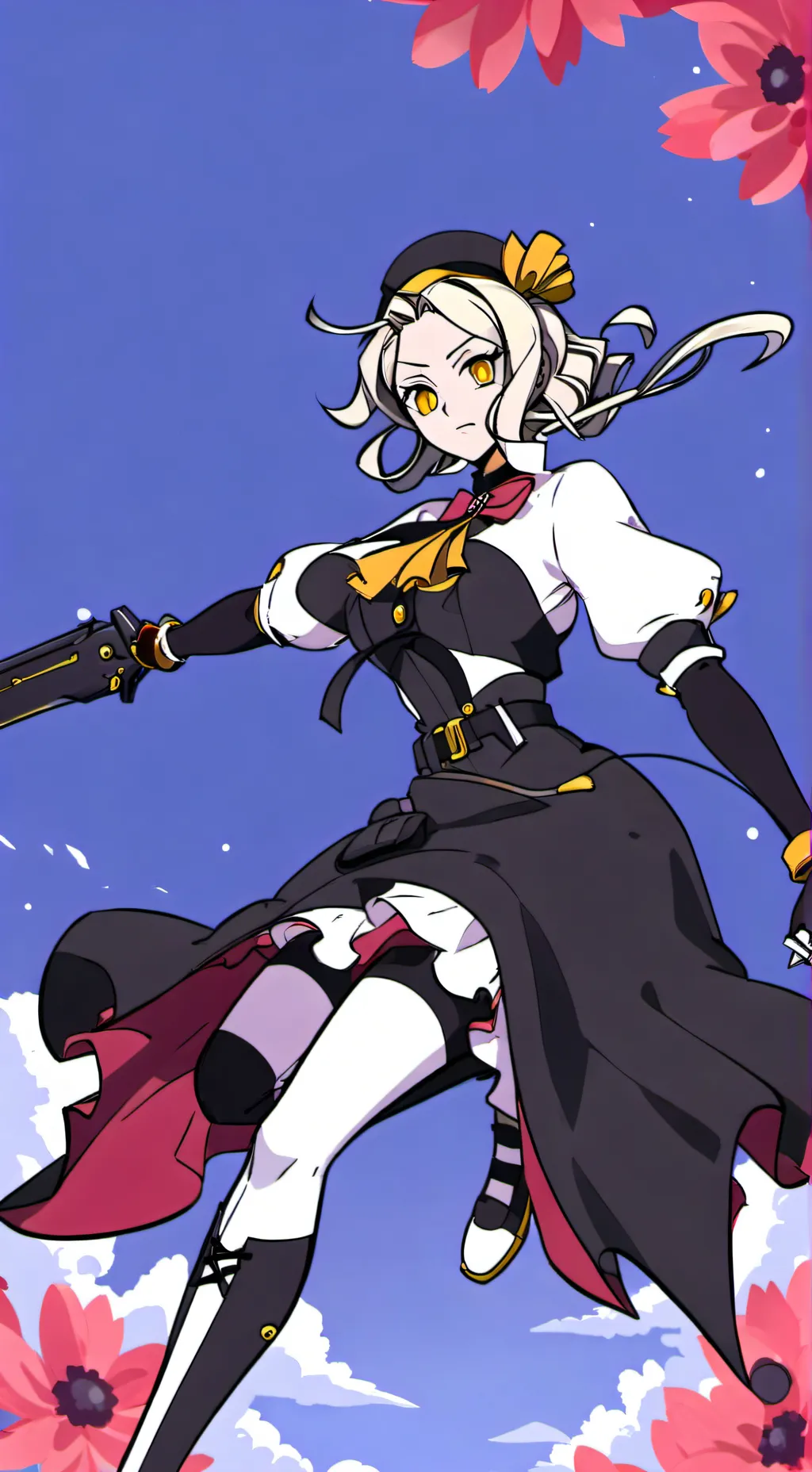 ai character: black dahlia background