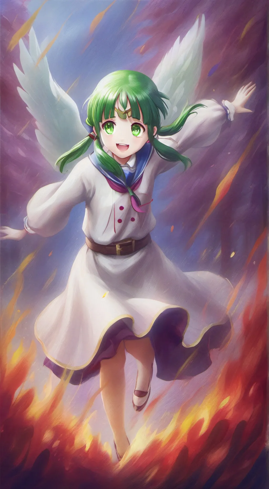 ai character: windows me-tan background