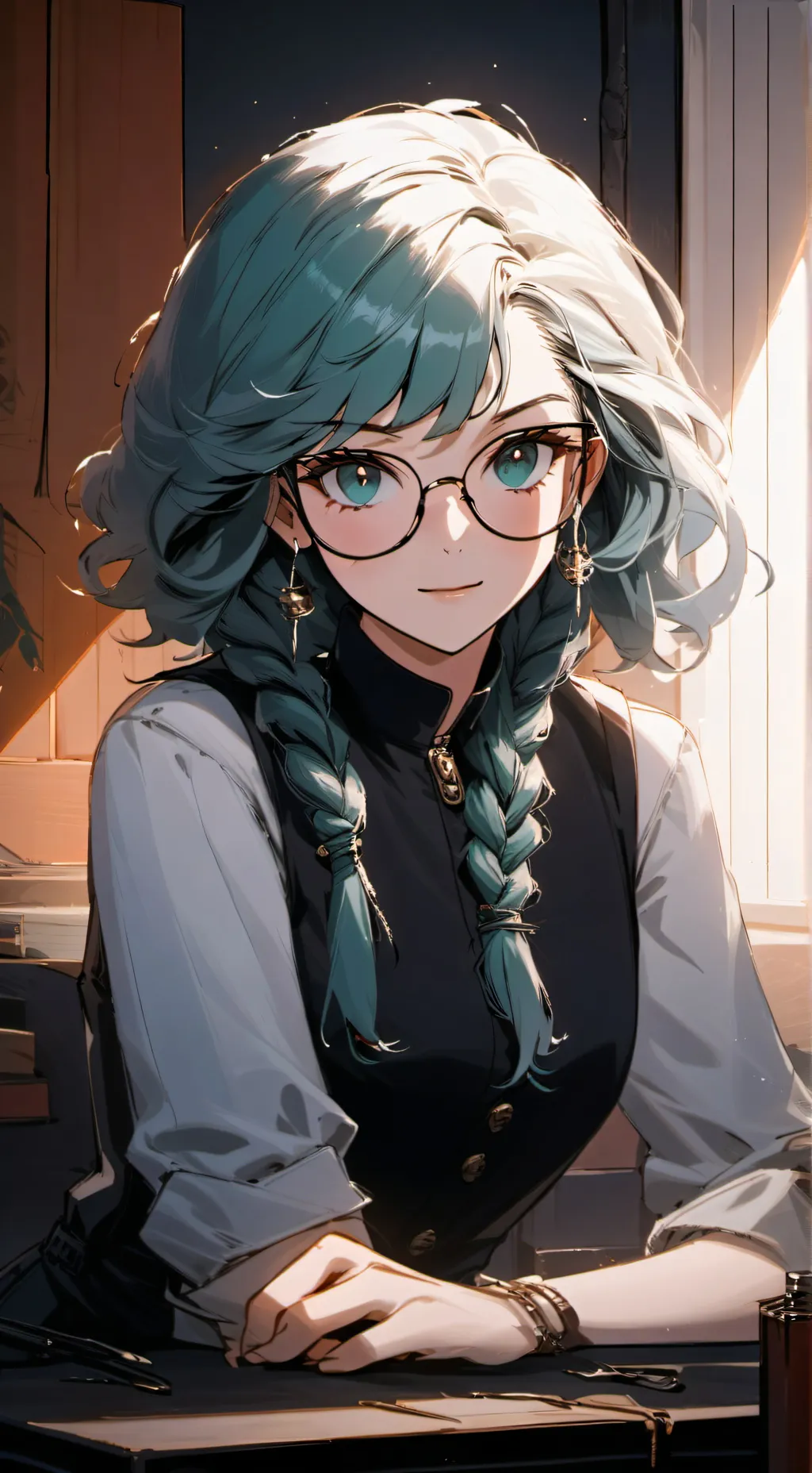 ai character: (R) Rei background