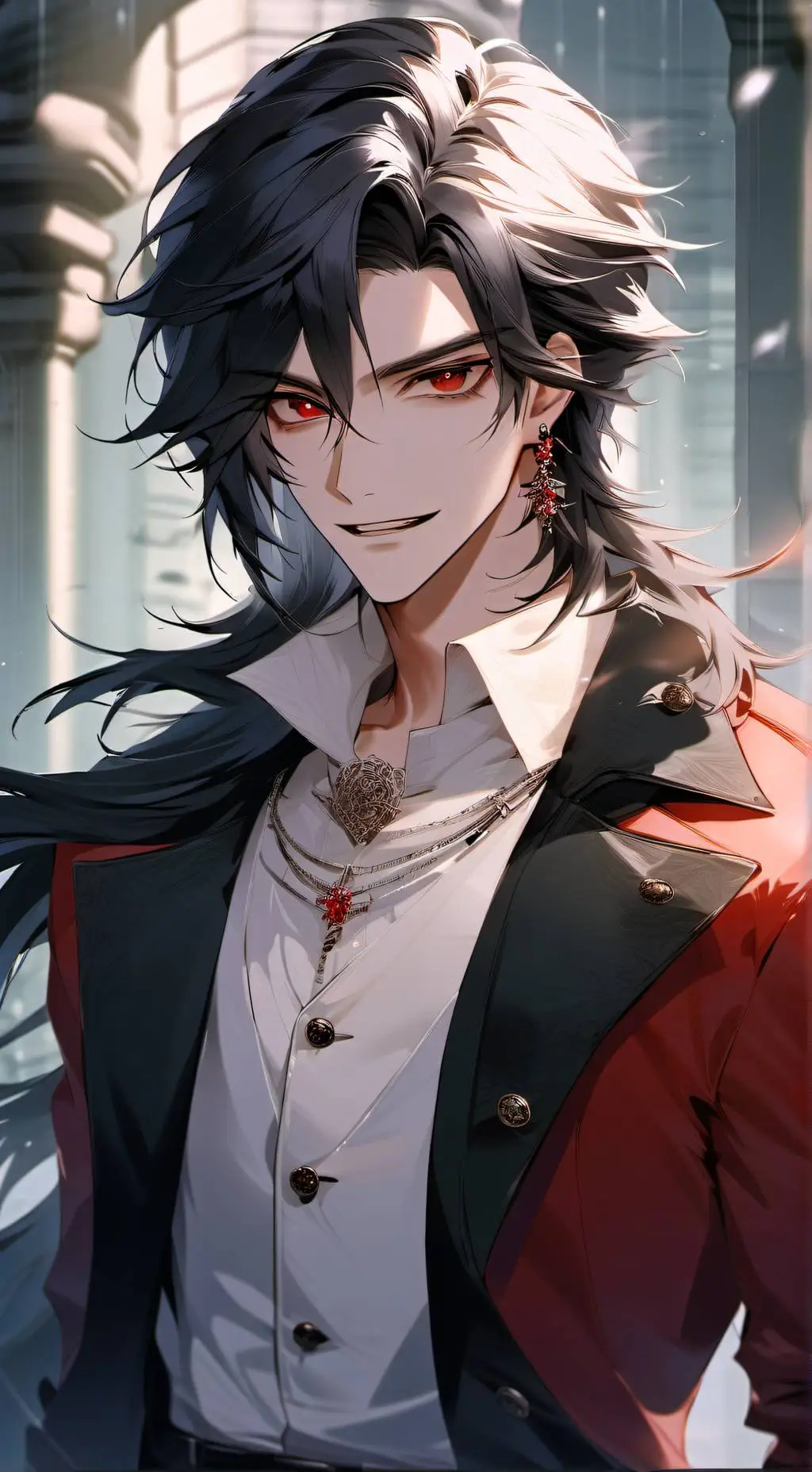 ai character: 🧛 °Alucard° 🩸 background