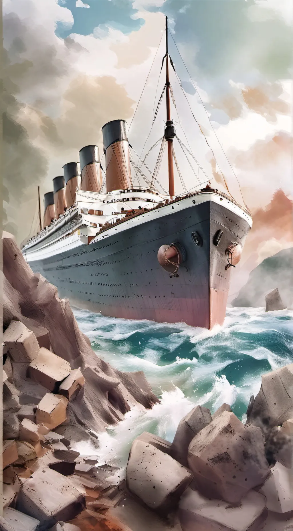 ai character: ms titanic 2 background