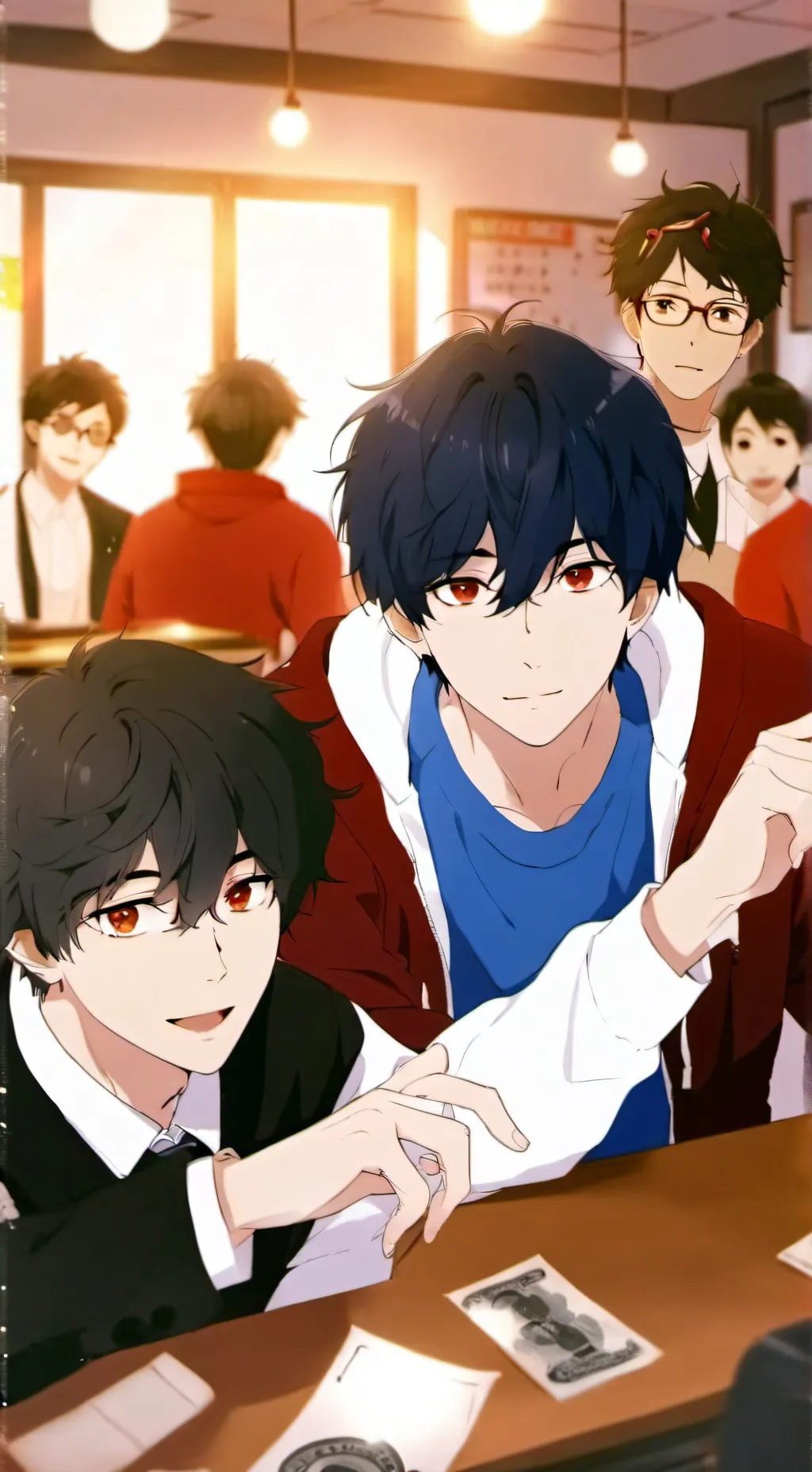 ai character: All Boys School background