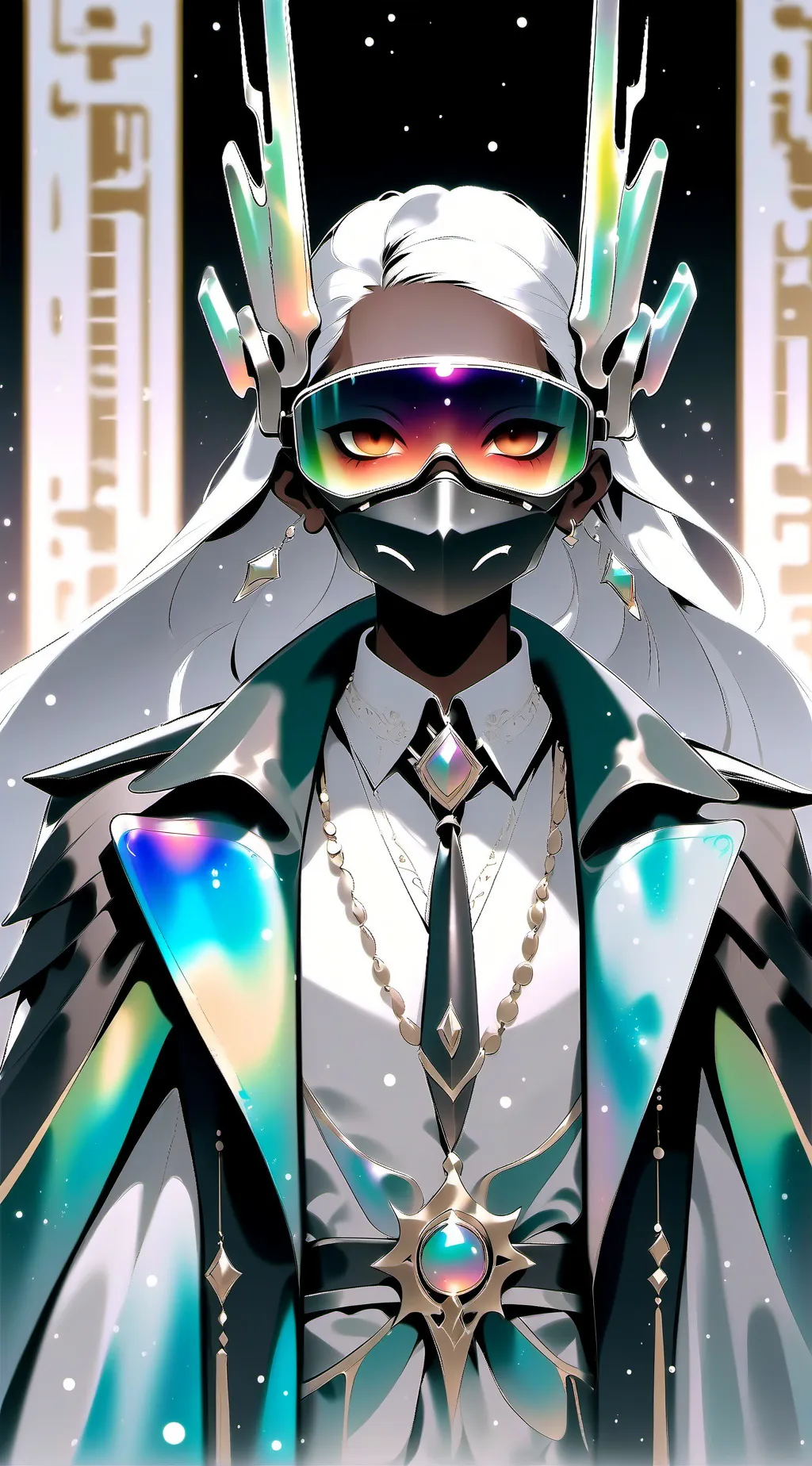 ai character: sad gray background