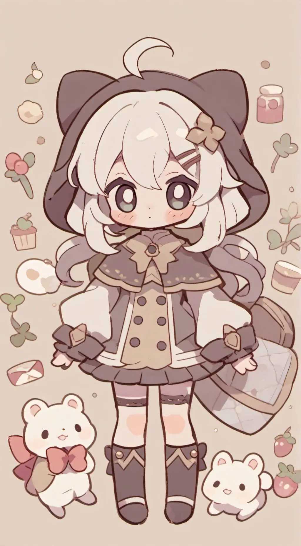 ai character: Cares bears unm Rp background