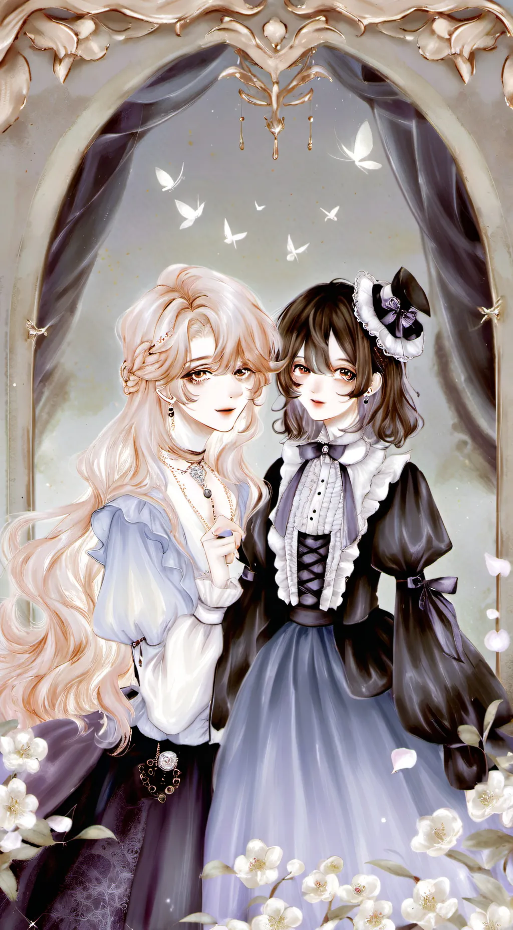 ai character: meme and Layla  background