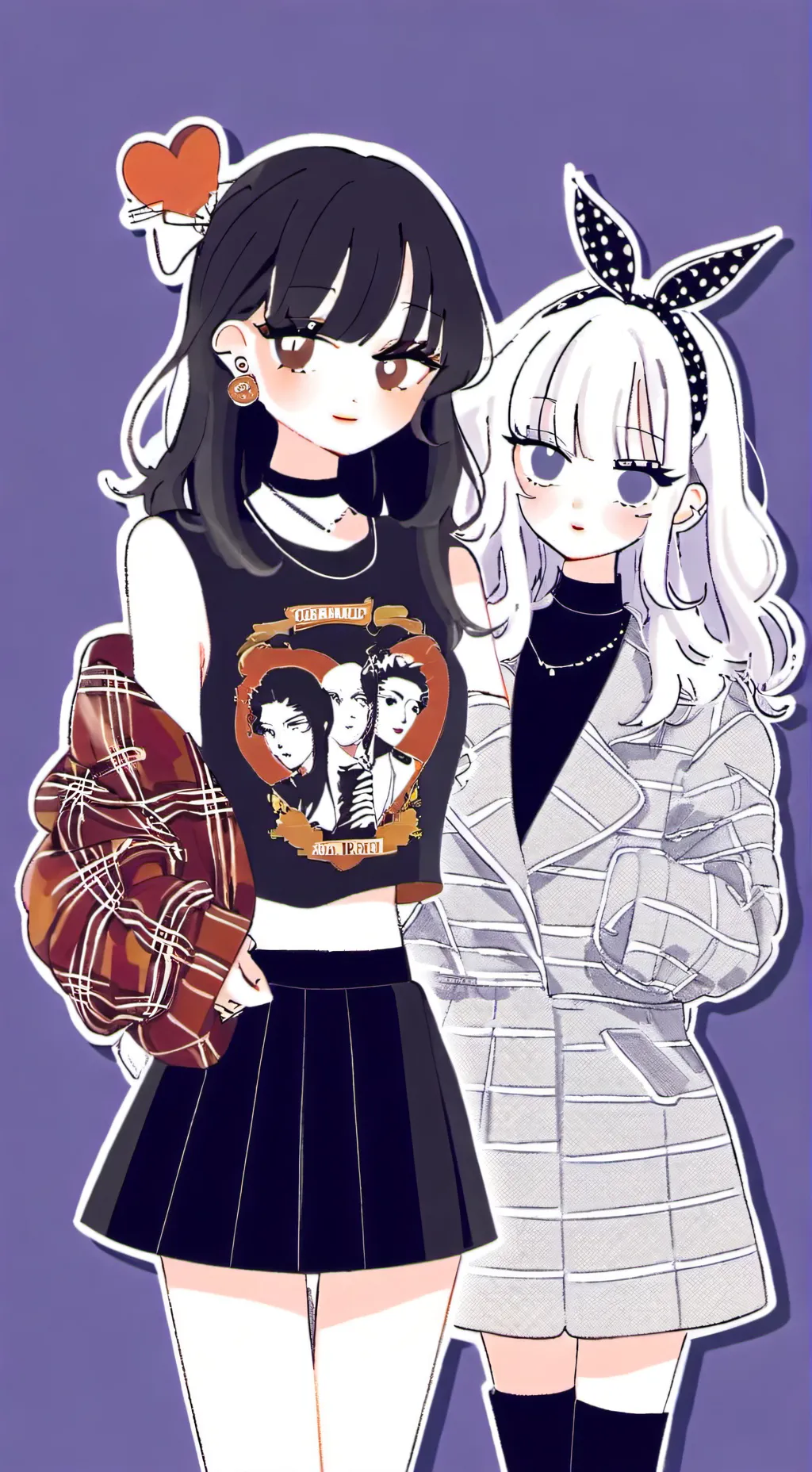 ai character: lesbian girls background