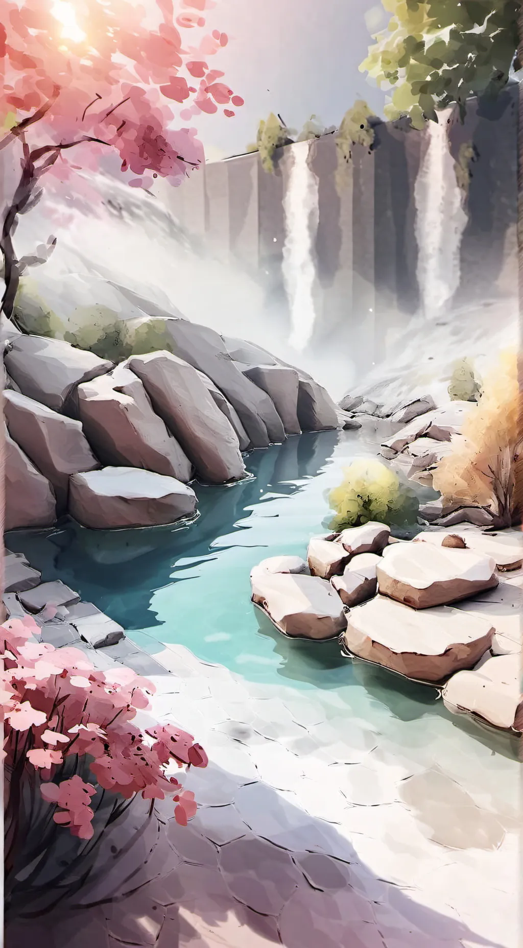 ai character: sprunki pool background