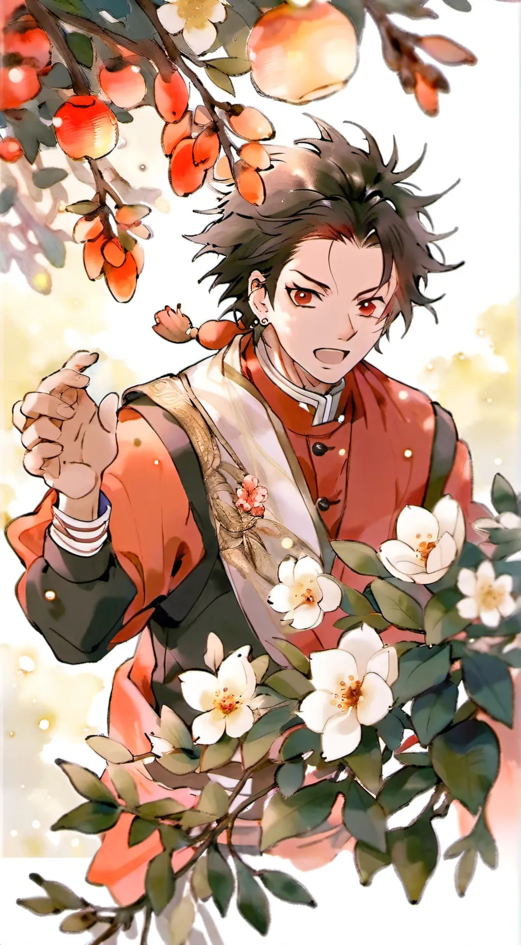 ai character: Tanjiro background