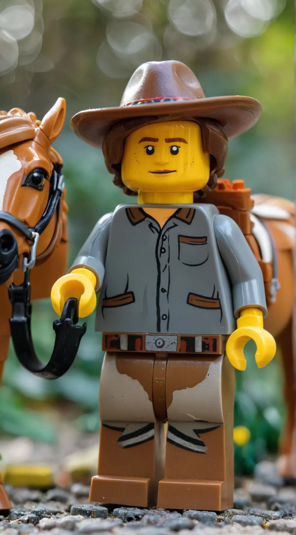 ai character: Vaquero juguete  background