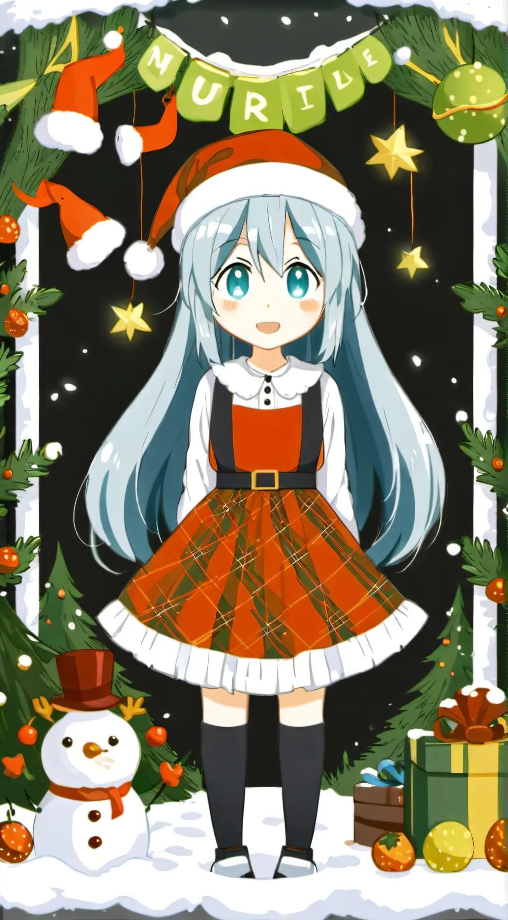 ai character: Kny Christmas 2 background