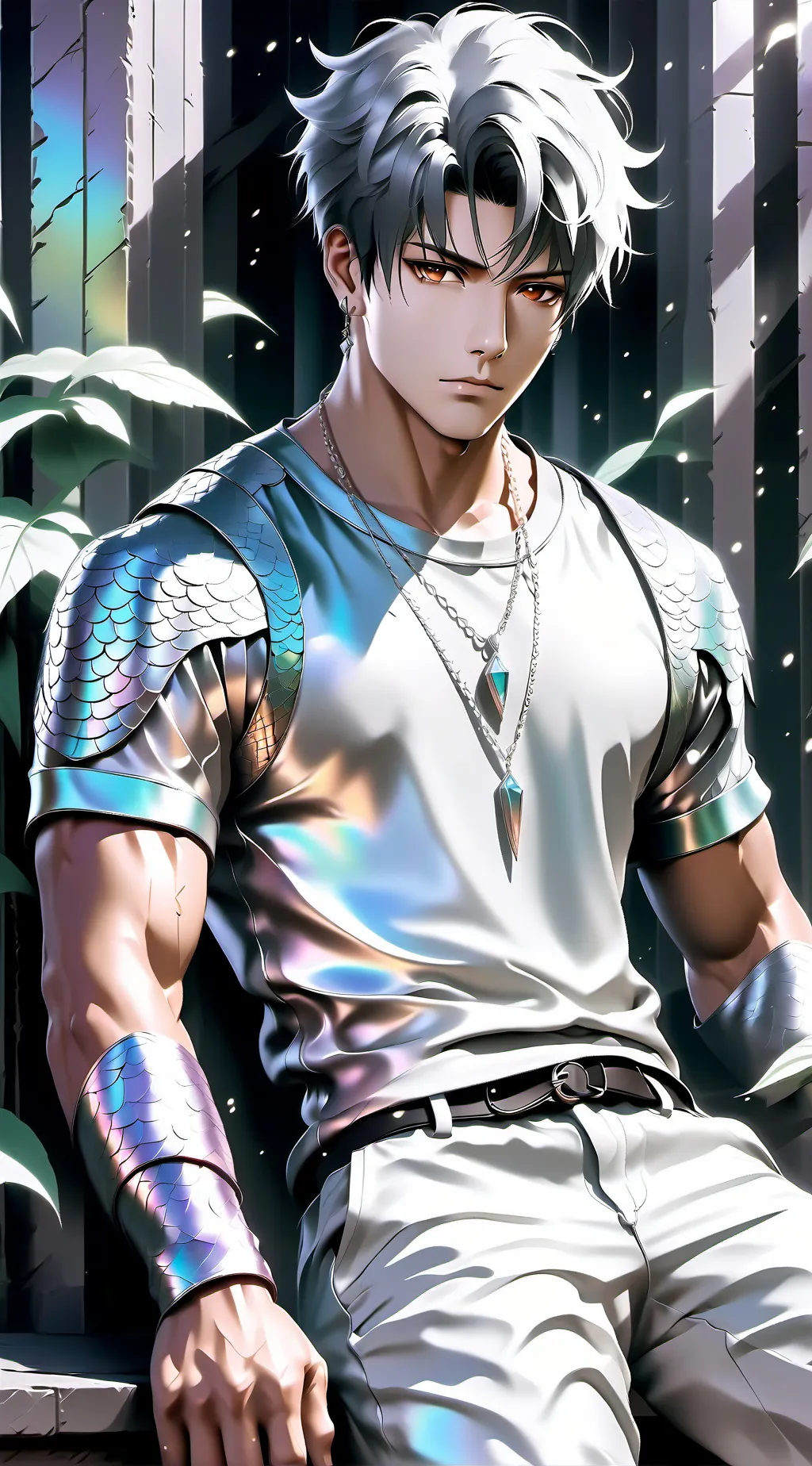 ai character: Lime background