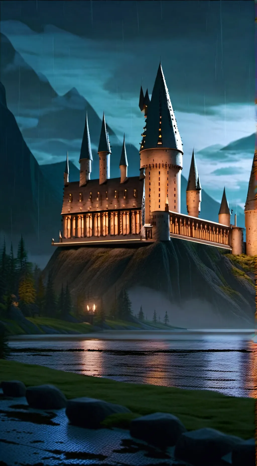 ai character: Hogwarts background