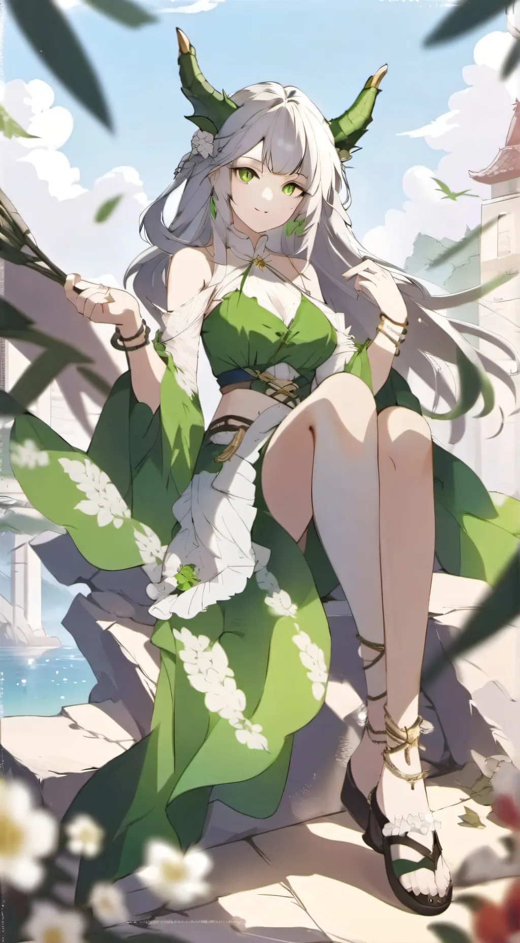 ai character: emerald  background