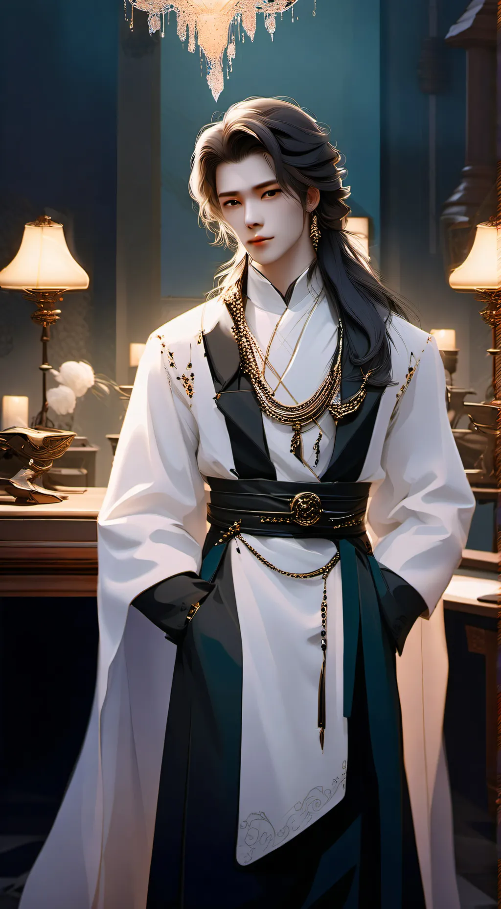 ai character: Ди Лер background