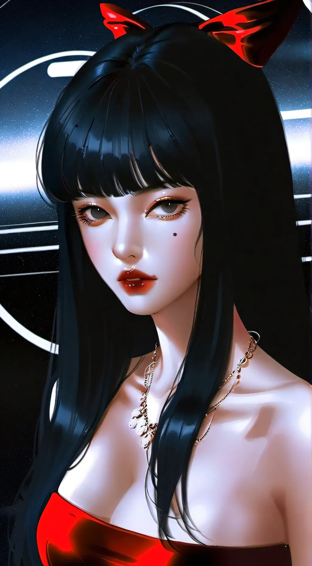 ai character: Jennie❤️‍🔥🖤 background