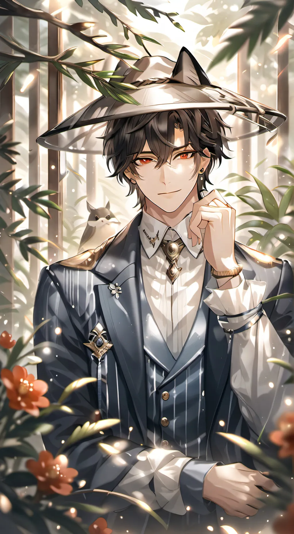 ai character: Adrian  background