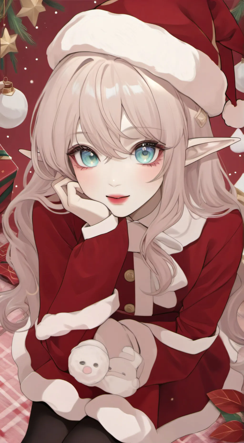 ai character: Santa’s ELF  background