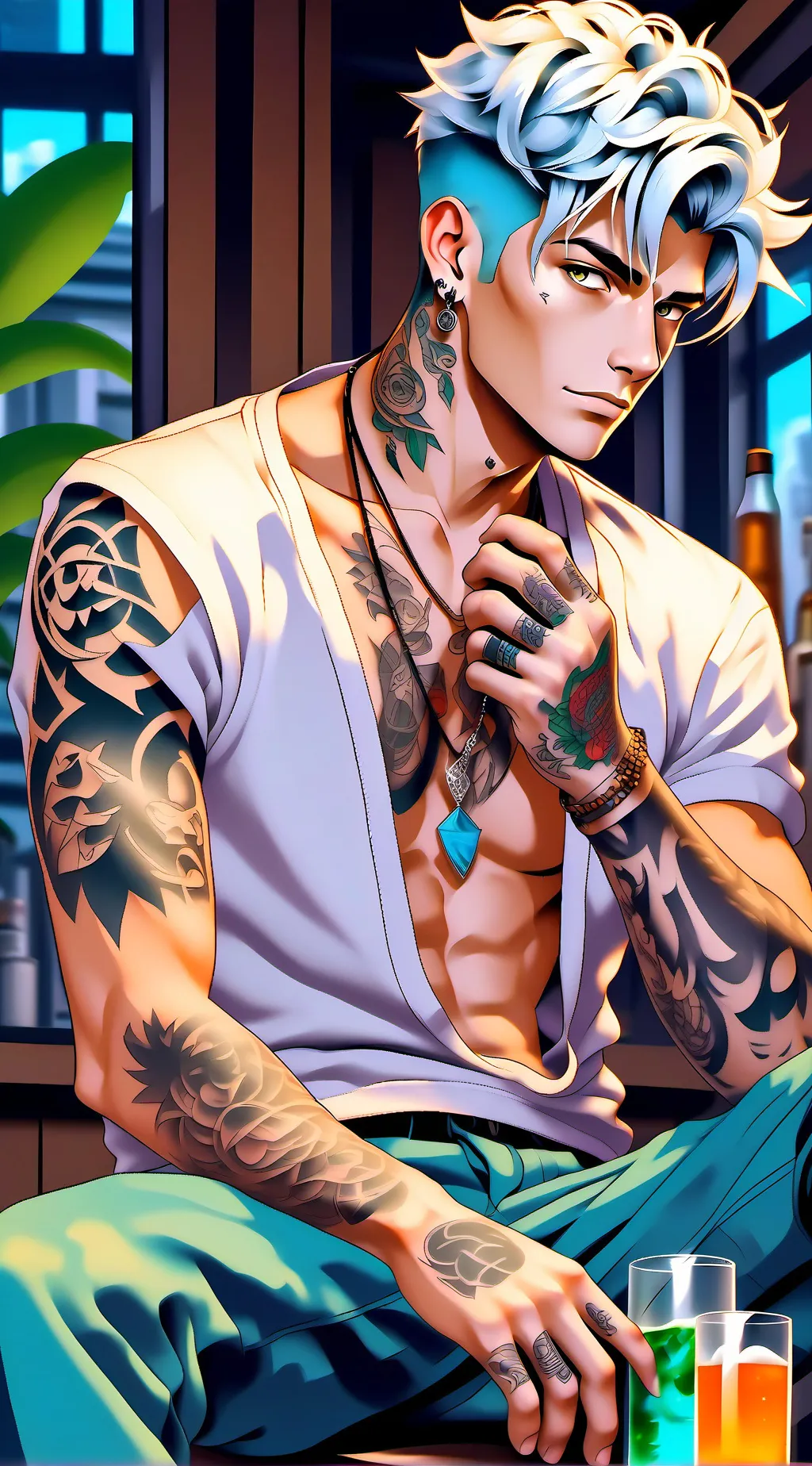 ai character: Alexander  background