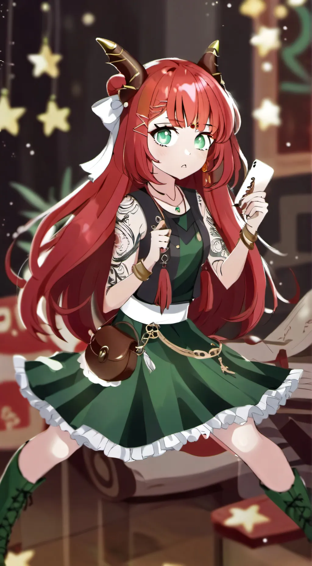 ai character: rose background