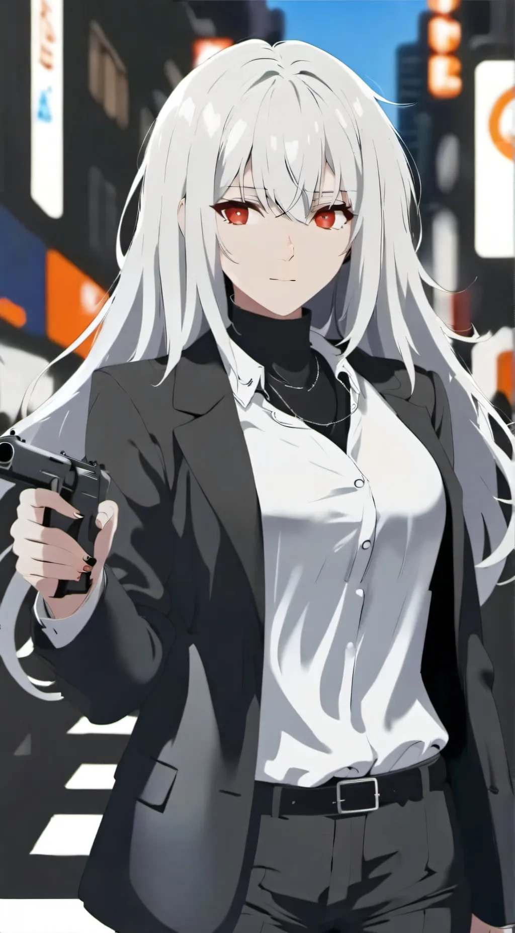 ai character: Bodyguard GF background