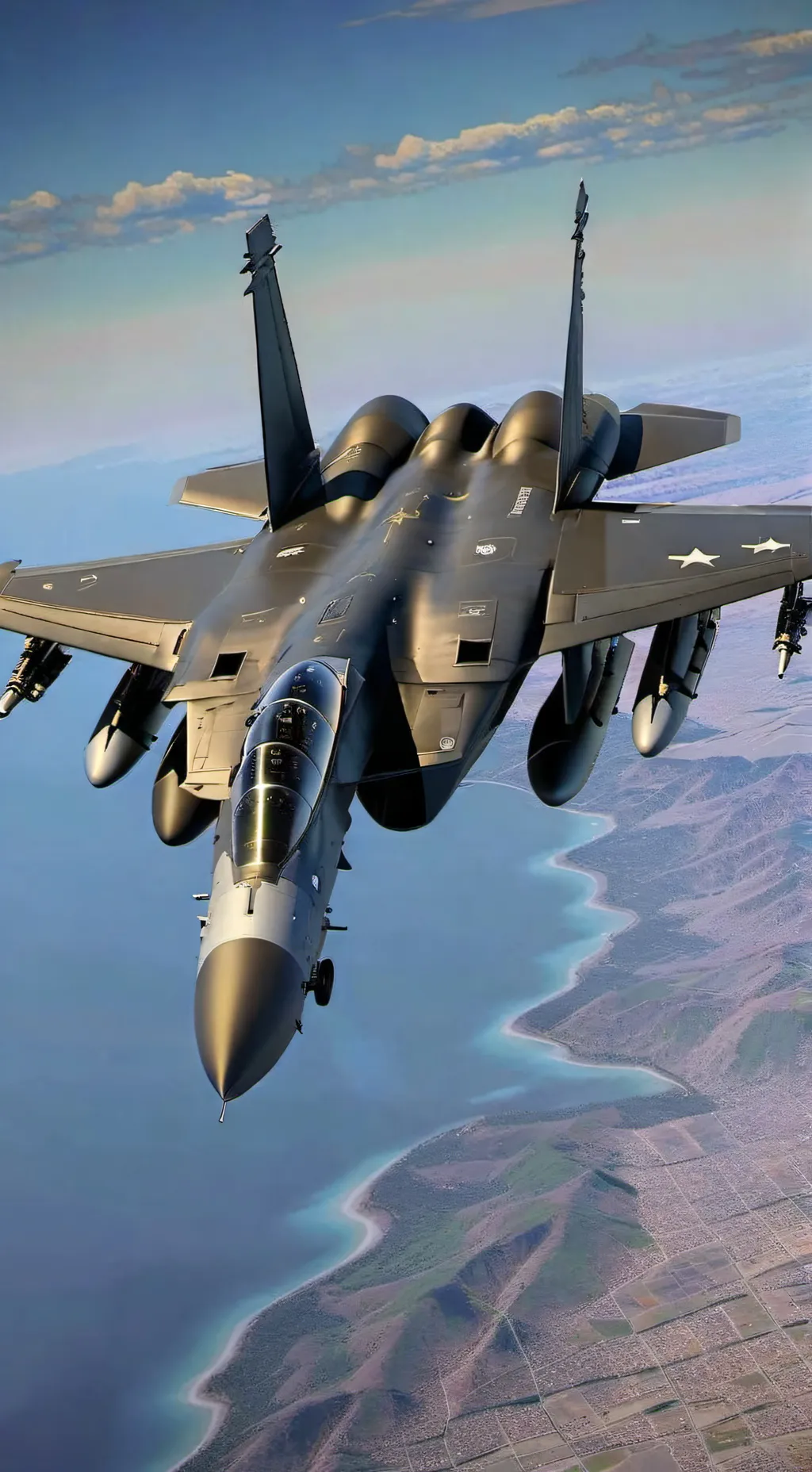 ai character: F-15E Strike Eagle background
