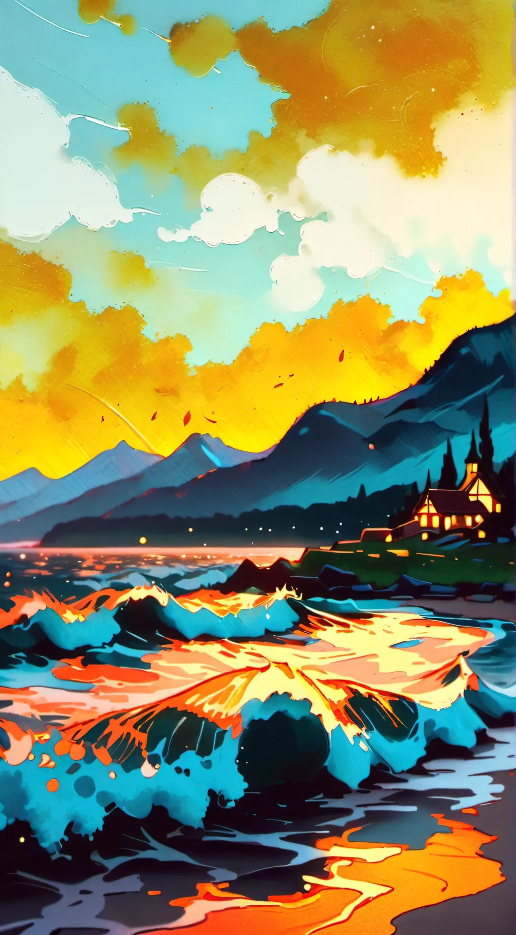 ai character: lov nosebleed  background