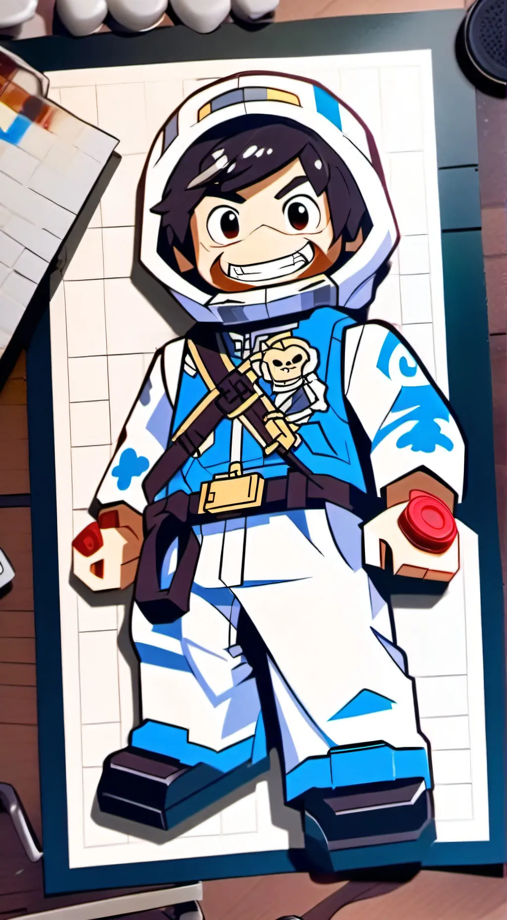 ai character: Lego Monkie Kid background