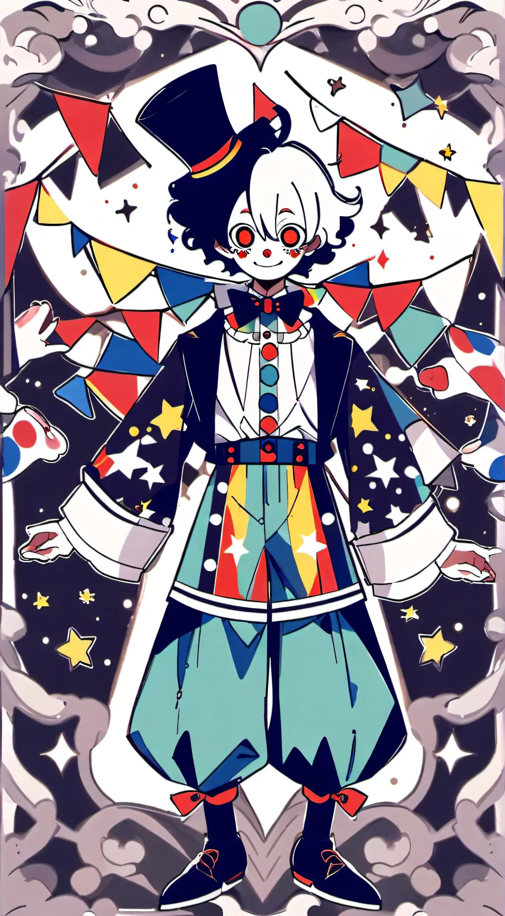 ai character: scarlet background