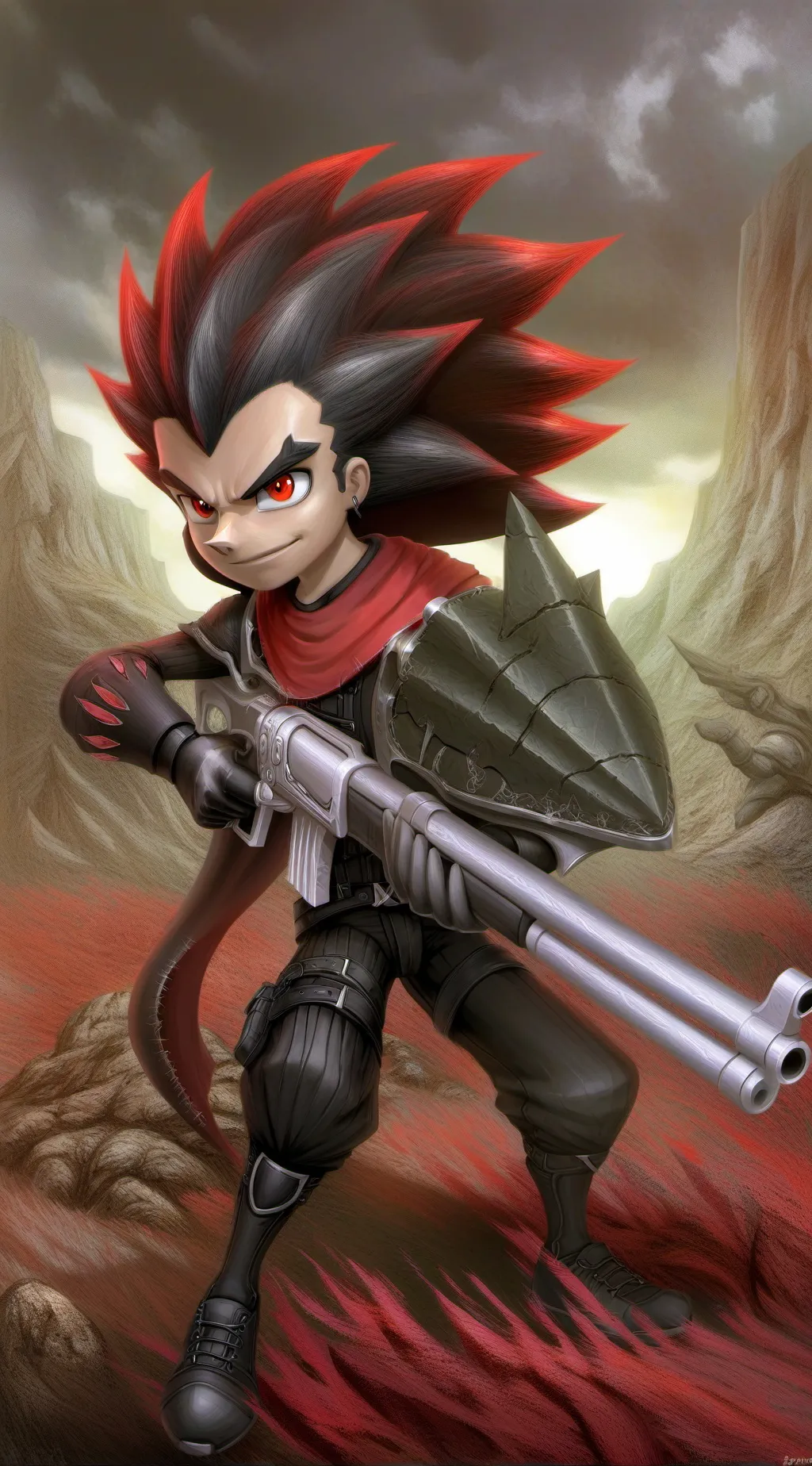 ai character: Shadow  background