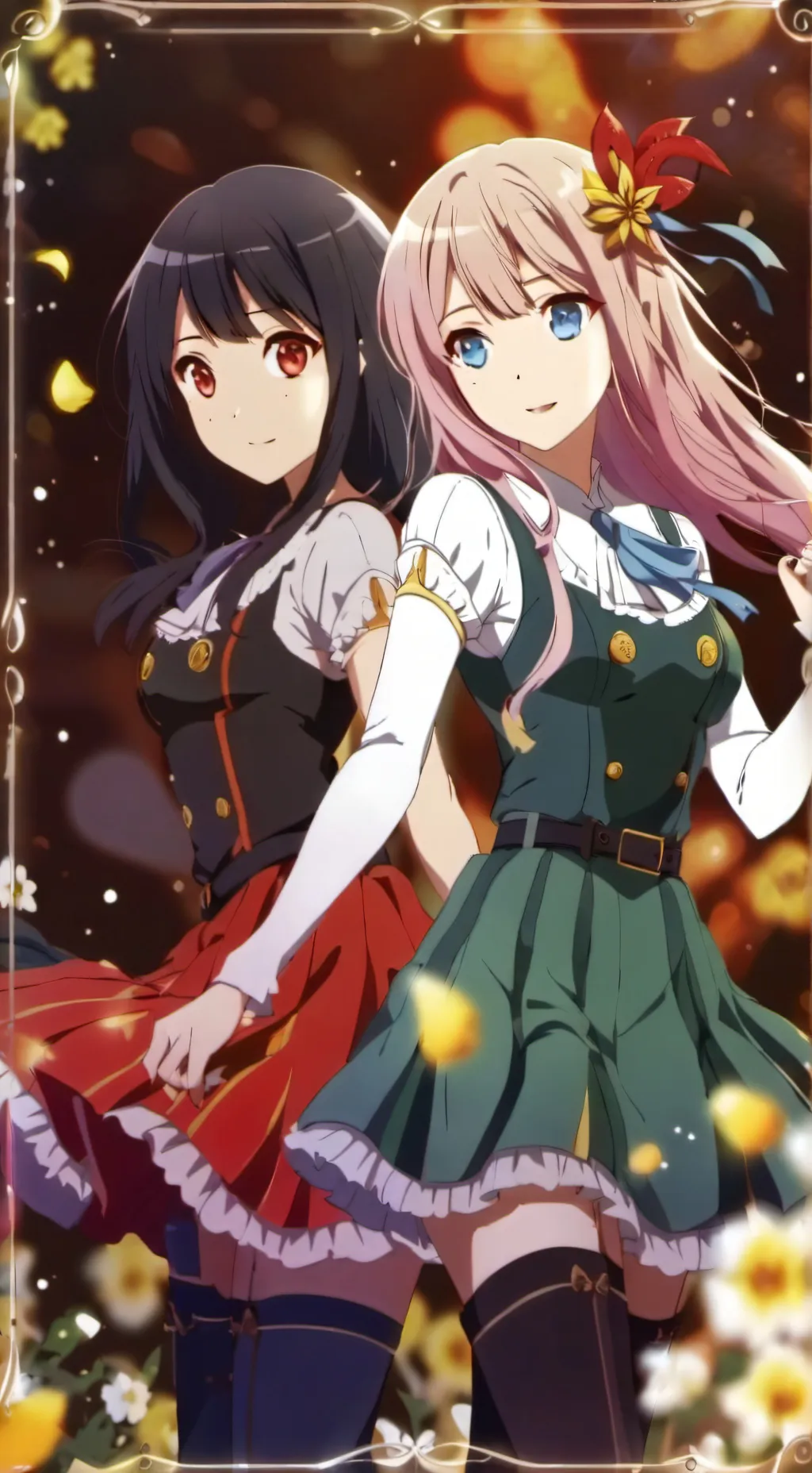 ai character: Lilly & millie background