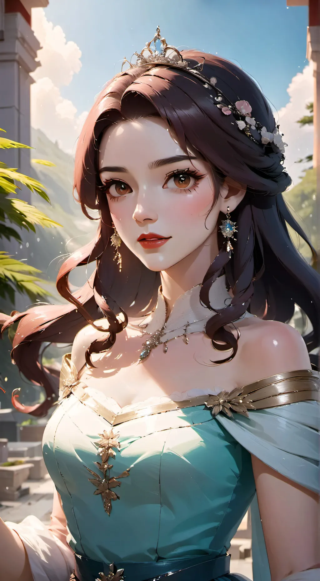 ai character: Aurora background