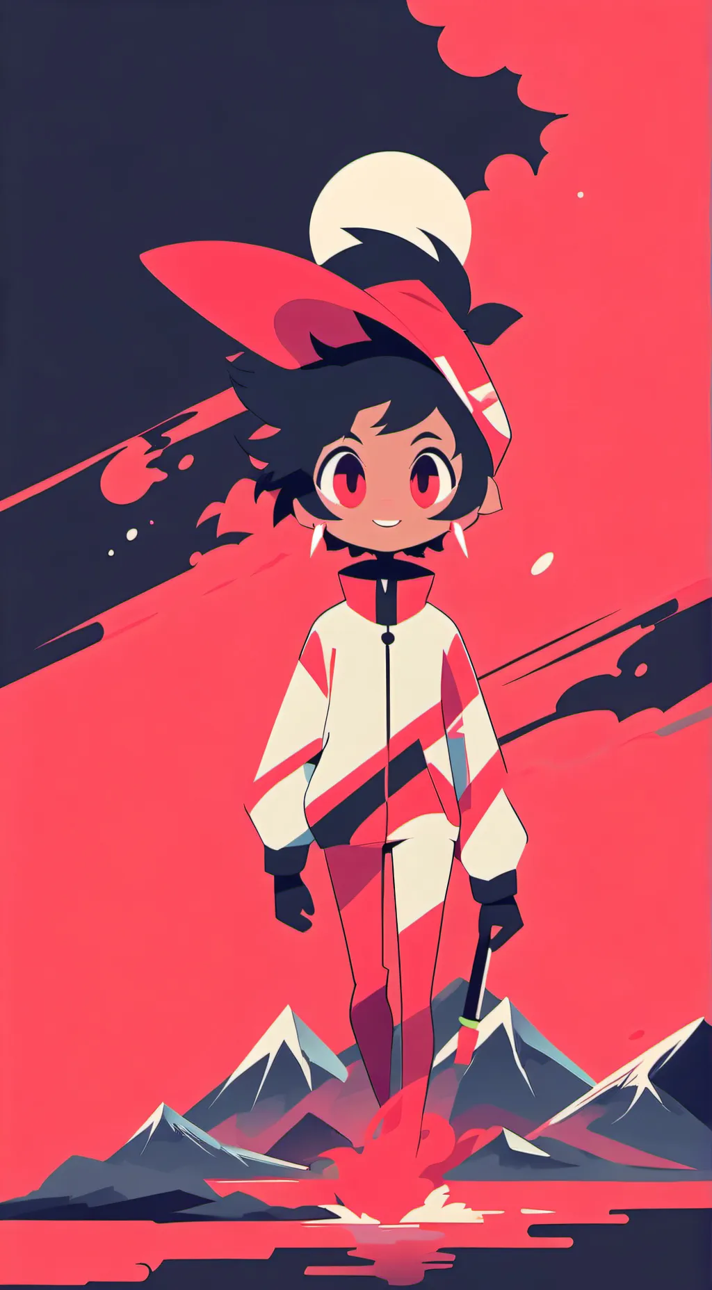 ai character: M&M!! background