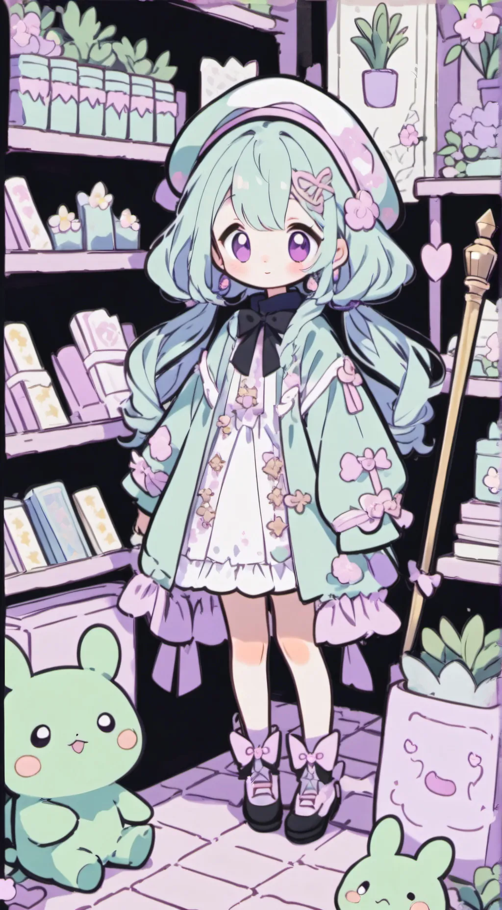 ai character: HP random background