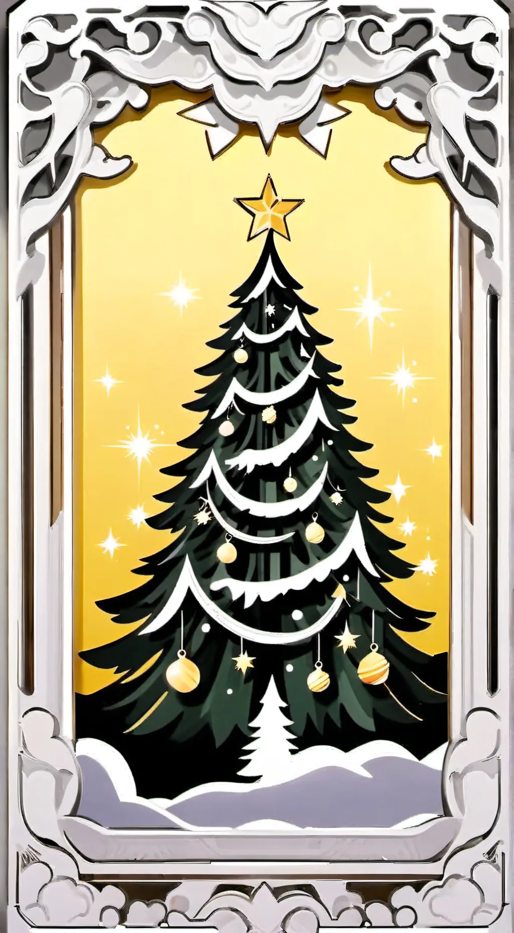 ai character: MHA CHRITSMASSSS background