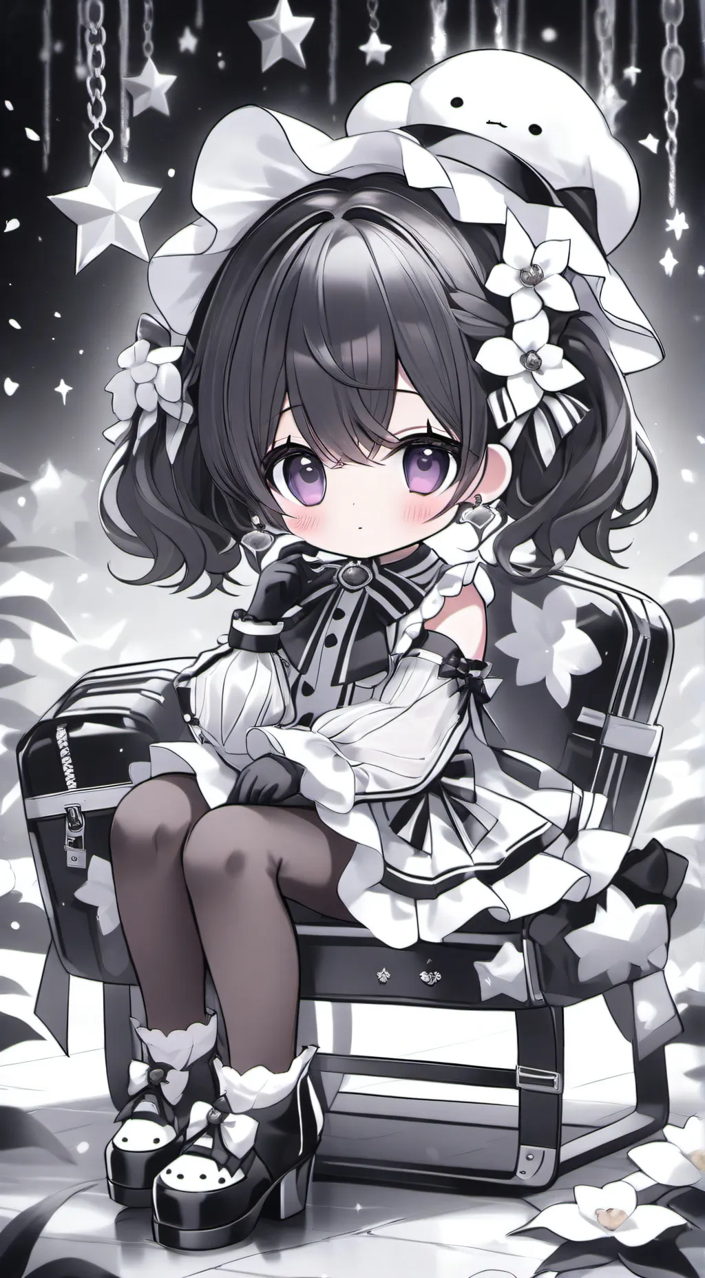 ai character: dandy world Br background