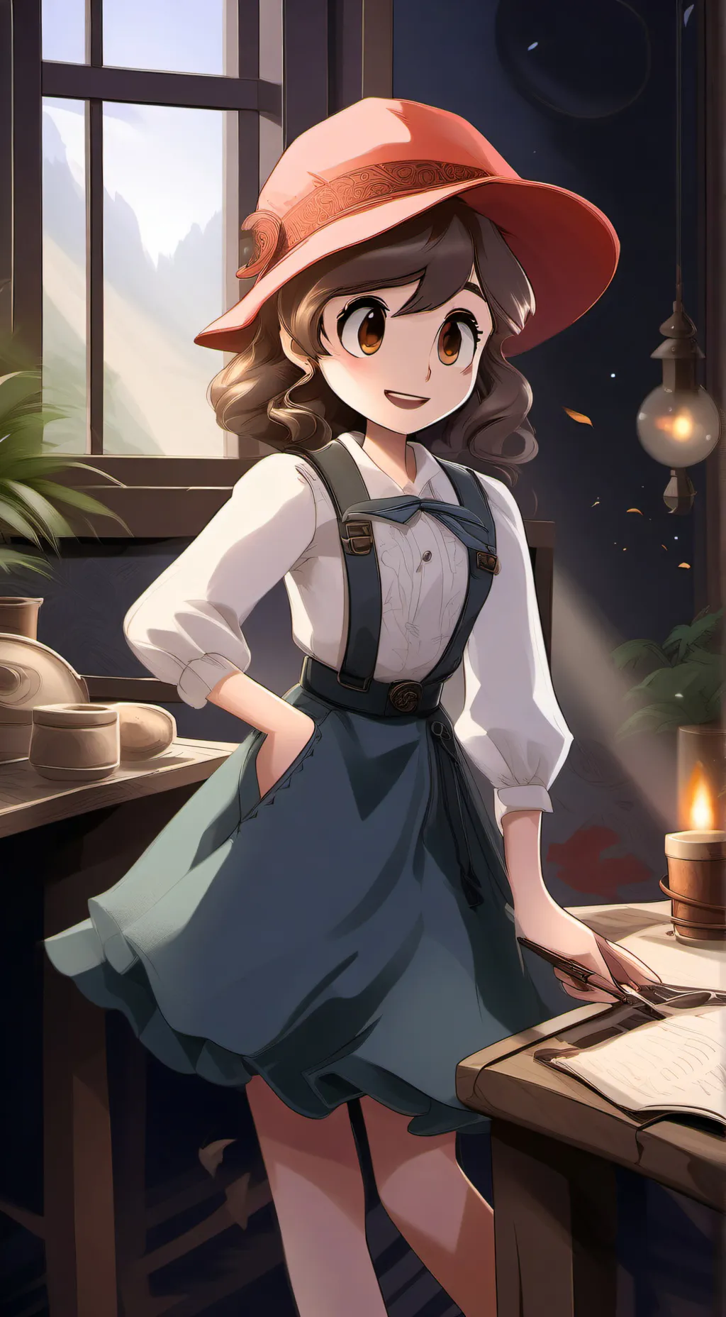 ai character: Mable Pines  background