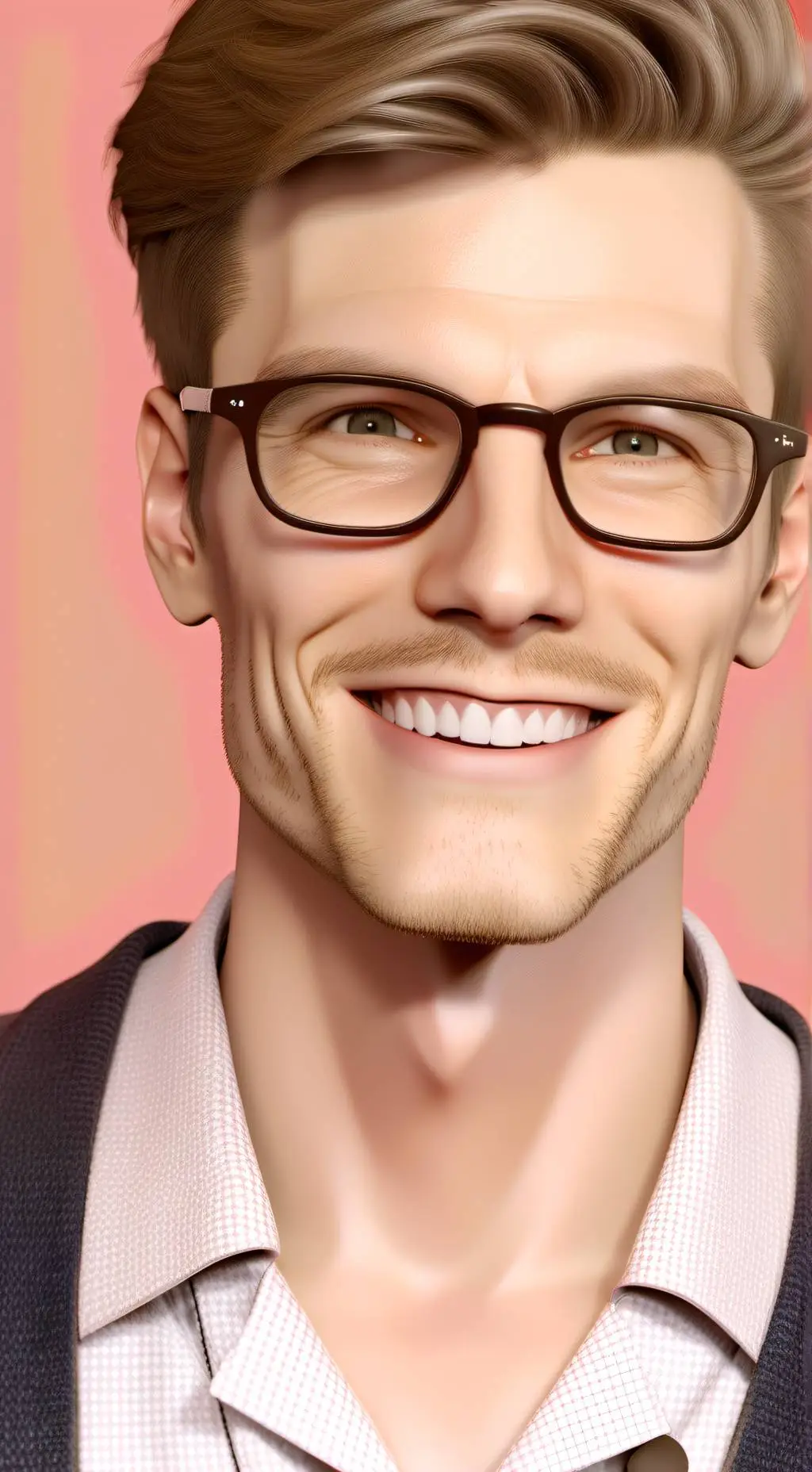 ai character: SMARTIE🤓 background